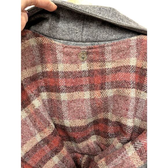 1980s JCPenney Grey Wool Hooded Coat - Picture 6 of 9